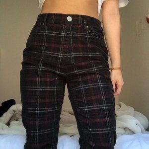 BDG Plaid Corduroy Pants